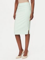 Rinascimento Spódnica ołówkowa CFC0127985003 Zielony Slim Fit. Zielone spódnice Rinascimento, xl, bez wzorów, z syntetyku, ołówkowe. Za 379.99 zł.