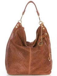 Mia Tomazzi Skórzany shopper bag "Niguarda" w kolorze brązowym - 42 x 38 x 17 cm rozmiar: onesize. Brązowe shopper bag Mia Tomazzi, bez wzorów, z materiału, na ramię, z tłoczeniem, bez dodatków. Za 325.79 zł.