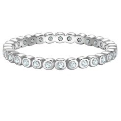 Glanzstücke München Pierscionek z Srebra Sterling w srebrze z Cyrkonia Pierścionki 1 ct Damski. Białe pierścionki Glanzstücke München, z cyrkonią, srebrne. Za 239.99 zł.