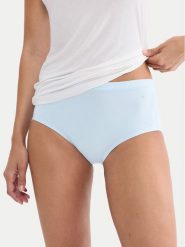 Triumph Figi klasyczne z wysokim stanem Smart Natural 10211539 Niebieski. Niebieskie figi Triumph, bez wzorów, z podwyższonym stanem. Za 69.99 zł.