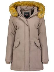ANAPURNA Parka "Dinastiana" w kolorze szarobrązowym rozmiar: L. Brązowe płaszcze ANAPURNA, l, bez wzorów, bez kaptura. Za 158.47 zł.