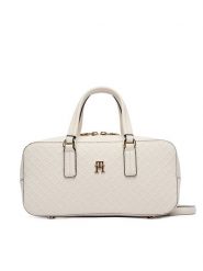Tommy Hilfiger Torebka Th Daily Crossover Mono AW0AW18415 Biały. Białe torebki klasyczne Tommy Hilfiger, bez wzorów, ze skóry, bez dodatków. Za 649.99 zł.