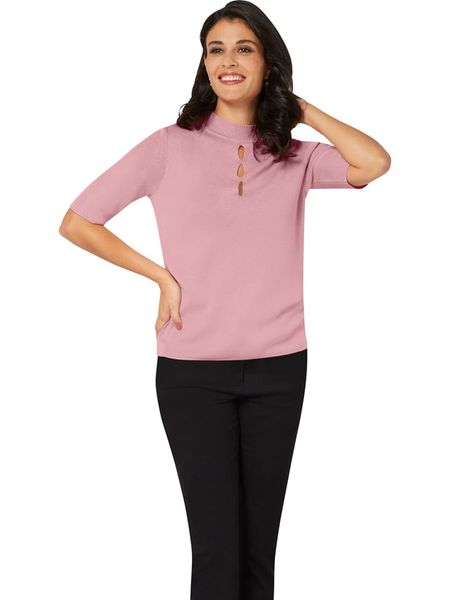 WITT WEIDEN Sweter w kolorze jasnoróżowym rozmiar: 50. Różowe swetry WITT WEIDEN, bez wzorów, prążkowane, bez ramiączek. Za 43.99 zł.