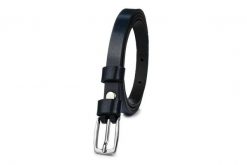 Beltimore skórzany damski pasek granatowy wąski U49 : Kolory - granatowy, Rozmiar pasków - r.95-110 cm. Niebieskie paski bez wzorów, klasyczne. Za 43.99 zł.