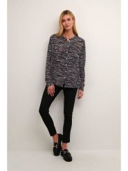 Kaffe Bluzka w kolorze czarno-brązowym rozmiar: 38. Czarne bluzki Kaffe, s, bez wzorów, z wiskozy, klasyczne, bez kołnierzyka, bez ramiączek. Za 78.99 zł.