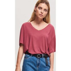 Bluzka z wiskozy - Fioletowy. Bluzki marki Reserved. Za 39.99 zł.