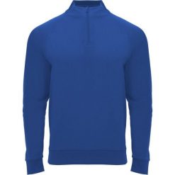 Bluza Z Długim Rękawem Dla Dorosłych Unisex Epiro Quarter Zip. Niebieskie bluzy ROLY, l, bez wzorów, z materiału, bez ramiączek, z kapturem. Za 90.99 zł.