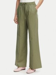 Tommy Jeans Spodnie materiałowe DW0DW22285 Zielony Loose Fit. Zielone spodnie materiałowe Tommy Jeans, bez wzorów, z jeansu. Za 409.99 zł.