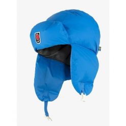 Czapka zimowa Fjallraven Expedition Down Heater. Niebieskie czapki zimowe Fjällräven, bez wzorów, sportowe. Za 361.99 zł.