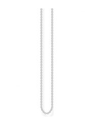 Thomas Sabo Srebrny naszyjnik - dł. 90 cm rozmiar: onesize. Szare naszyjniki thomas sabo, z materiału, srebrne. Za 73.95 zł.