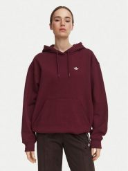 Adidas Bluza Essentials Oversized Fleece Hoodie KT2274 Bordowy Regular Fit. Czerwone bluzy adidas, s, bez wzorów, z bawełny, bez ramiączek, bez kaptura. Za 238.99 zł.