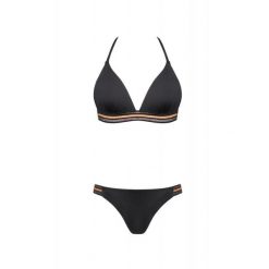 Strój kąpielowy damski dwuczęściowy kostium plażę basen Self Cosmo. Czarne bikini SELF HEAT, bez wzorów, sportowe. Za 170.39 zł.