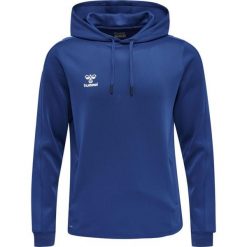 Bluza do piłki ręcznej dla dorosłych Hummel hml CORE XK poly z kapturem. Niebieskie bluzy Hummel, xl, bez wzorów, sportowe, bez ramiączek, z kapturem. W wyprzedaży za 174.50 zł.