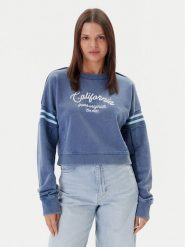 Guess Bluza W5YQ24 K68I4 Niebieski Regular Fit. Niebieskie bluzy Guess, xxl, z aplikacjami, z bawełny, bez kaptura. Za 429.99 zł.