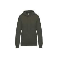 Bluza damska z kapturem Kariban. Brązowe bluzy z kapturem KARIBAN, l, bez wzorów, z bawełny, z kapturem. Za 181.00 zł.