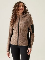 Regatta Kurtka polarowa "Kemilia" w kolorze jasnobrązowo-szarym rozmiar: 42. Brązowe kurtki Regatta, bez wzorów, z polaru, bez kaptura. Za 101.47 zł.