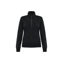 Damska kurtka ze szczotkowanego polaru Kariban. Czarne kurtki KARIBAN, bez wzorów, z polaru, bez kaptura. Za 198.00 zł.