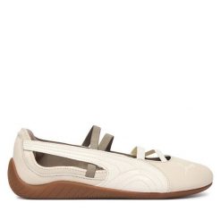 Baleriny Puma. Białe baleriny Puma, bez wzorów, bez obcasa, bez zapięcia. Za 349.99 zł.