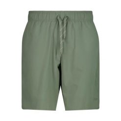Damskie szorty bermudzkie CMP Stretch. Zielone szorty sportowe CMP, bez wzorów, na fitness i siłownię. Za 163.50 zł.