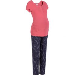 Piżama dla karmiących bonprix dymny malinowy - niebieski. Czerwone piżamy marki bonprix. Za 79.99 zł.