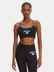 Juicy Couture Biustonosz top JCSNS125404 Czarny. Czarne biustonosze Juicy Couture, xl, bez wzorów, z bawełny, bez kołnierzyka, bez ramiączek. Za 129.99 zł.