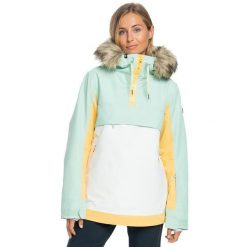 Kurtka snowboardowa damska ROXY Shelter. Kurtki narciarskie Roxy, na zimę, l, bez wzorów, bez kaptura, narciarskie. W wyprzedaży za 936.50 zł.