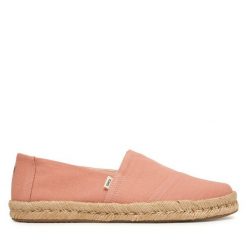 Espadryle Toms. Czerwone espadryle TOMS, bez wzorów, bez obcasa. Za 319.99 zł.