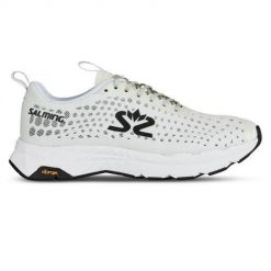 Buty do chodzenia damskie Salming Greyhound. Białe buty treningowe Salming, bez wzorów, z kauczuku, bez zapięcia, trekkingowe. Za 479.00 zł.
