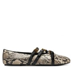 Baleriny MICHAEL Michael Kors. Brązowe baleriny MICHAEL Michael Kors, bez wzorów, bez obcasa, bez zapięcia. Za 449.99 zł.