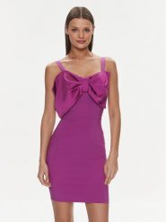 Rinascimento Sukienka koktajlowa CFC0117420003 Fioletowy Slim Fit. Fioletowe sukienki Rinascimento, l, bez wzorów, z syntetyku, wizytowe, bez kołnierzyka, bez ramiączek. Za 289.99 zł.