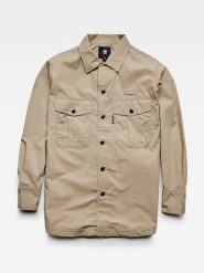 G-Star Koszula w kolorze beżowym rozmiar: M. Brązowe koszule G-Star, m, bez wzorów, z bawełny, retro, bez kołnierzyka, bez ramiączek. Za 186.63 zł.