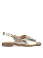 Lasocki Sandały EMIE RST-EMIE-09 Złoty. Żółte sandały Lasocki, bez wzorów, ze skóry, bez obcasa, na płaskiej podeszwie, bez zapięcia. Za 149.99 zł.