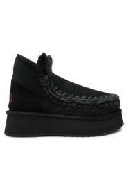 Mou Śniegowce Mini Eskimo Platform Boot FW681000A Czarny. Czarne śniegowce Mou, bez wzorów, ze skóry, bez zapięcia. Za 1,049.00 zł.