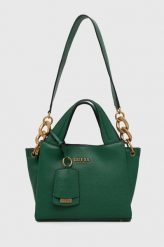 Guess torebka kolor zielony. Zielone shopper bag Guess, z aplikacjami, bez dodatków. Za 649.99 zł.