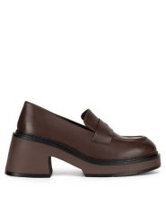 Gino Rossi Mokasyny DOROTA-01W1-001 Brązowy. Brązowe mokasyny Gino Rossi, bez wzorów, ze skóry. Za 329.99 zł.