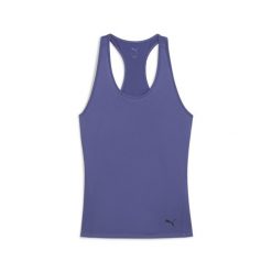 Damska koszulka bez rękawów TAD ESSENTIALS o kroju bokserki PUMA Blue Crystal. Niebieskie bokserki damskie Puma, bez wzorów. Za 135.50 zł.