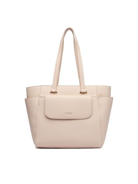 Lasocki Torebka CEO-LSK-X-004-10 Kremowy. Białe shopper bag Lasocki, bez wzorów, ze skóry, bez dodatków. Za 239.99 zł.