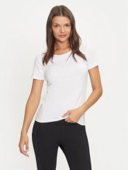 4F T-Shirt 4FWMM00TTSHF1846 Biały Slim Fit. Białe t-shirty 4f, xl, bez wzorów, z bawełny, bez kołnierzyka, bez ramiączek. Za 49.99 zł.