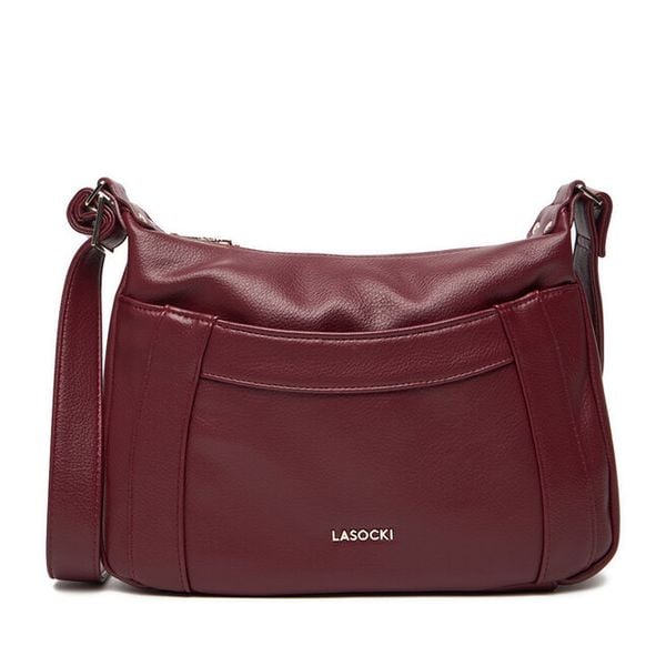 Torebka Lasocki. Czerwone listonoszki Lasocki, bez wzorów, bez dodatków. Za 169.99 zł.