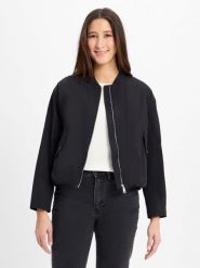 S.Oliver kurtka bomber Kobiety czarny, XL. Czarne kurtki S.Oliver, s, bez wzorów, eleganckie, bez kaptura. Za 329.95 zł.