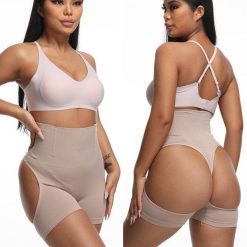 Modelujące szorty wyszczuplające z elastycznego materiału Dajana. Brązowe bielizna modelująca Intica, bez wzorów. W wyprzedaży za 99.00 zł.