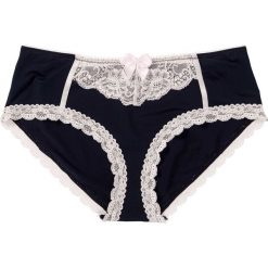 Figi "panty" bonprix czarno-ecru. Bokserki damskie marki bonprix. Za 34.99 zł.