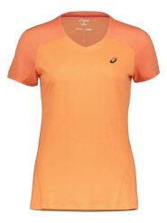 Asics Koszulka sportowa w kolorze pomarańczowym rozmiar: S. Pomarańczowe t-shirty sportowe ASICS, s, bez wzorów, z bawełny, bez ramiączek, outdoorowe. Za 98.45 zł.
