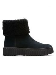 Clarks Skórzane botki "Torhill Turn" w kolorze czarnym rozmiar: 39,5. Czarne botki Clarks, bez wzorów, ze skóry, bez obcasa, bez zapięcia. Za 352.21 zł.