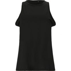 Damski tank top Elite Lab LAB. Czarne topy ELITE LAB, bez wzorów, eleganckie, bez kołnierzyka, bez ramiączek. Za 150.50 zł.