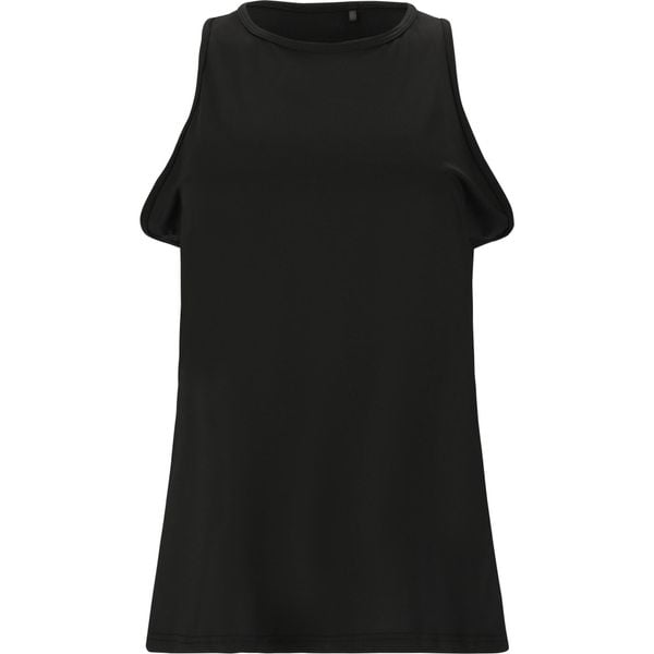 Damski tank top Elite Lab LAB. Czarne topy ELITE LAB, bez wzorów, eleganckie, bez kołnierzyka, bez ramiączek. Za 150.50 zł.