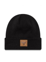 New Era Czapka Team Patch Cuff Bea 60565196 Czarny. Czarne czapki zimowe New Era, bez wzorów, z materiału. Za 129.99 zł.