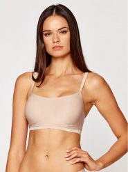 Chantelle Biustonosz top Soft Stretch C16A20 Beżowy. Brązowe biustonosze Chantelle, bez wzorów, z syntetyku. Za 129.99 zł.