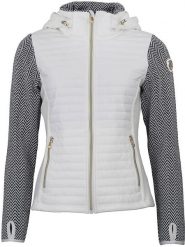 Peak Mountain Kurtka polarowa "Andomo" w kolorze biało-szarym rozmiar: XXL. Białe kurtki Peak Mountain, xxl, bez wzorów, z polaru, bez kaptura. Za 260.99 zł.