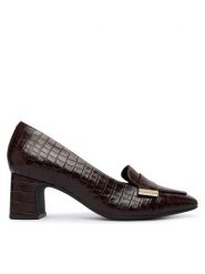 Clarks Czółenka Fernie Edge 26327185 Brązowy ciemny. Brązowe czółenka Clarks, bez wzorów, bez obcasa, bez zapięcia. Za 389.99 zł.